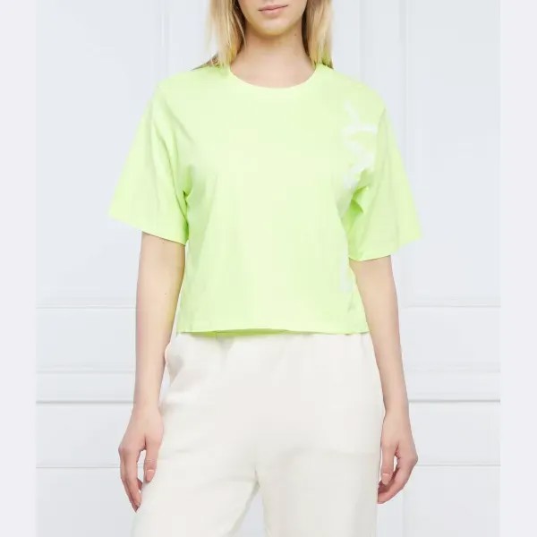 Укороченная футболка Dkny, зеленый