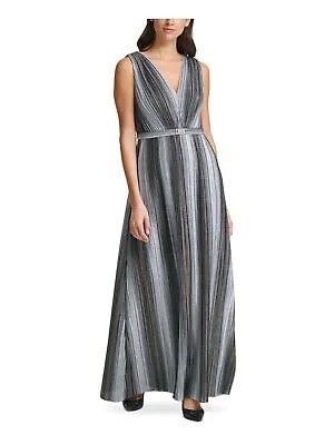 VINCE CAMUTO Женские блестящие вечерние платья во всю длину без рукавов с V-образным вырезом + расклешенные брюки
