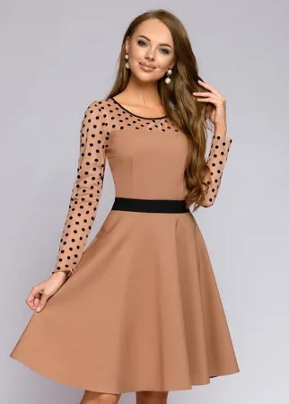 Вечернее платье женское 1001dress 0112001-02078BG бежевое 46