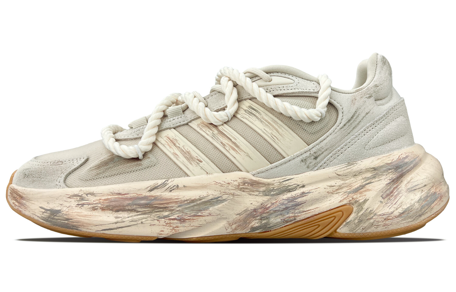 Кроссовки adidas neo Ozelle Lifestyle Shoes Unisex Low-top Brown/beige/grey, хаки