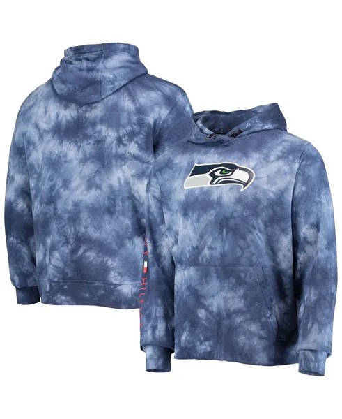 Худи мужского колледжа темно-синего цвета seattle seahawks stanley tie-dye pullover Tommy Hilfiger, мульти