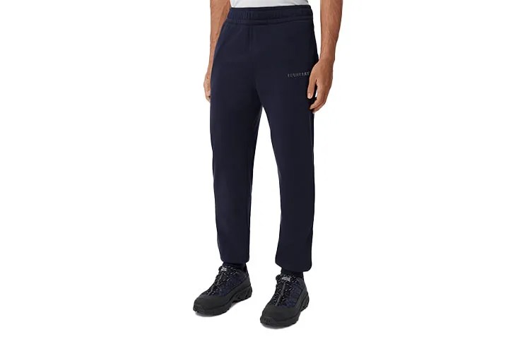 Мужские трикотажные спортивные штаны Burberry, цвет Caol Blue