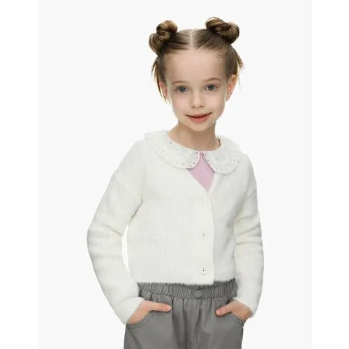 Кардиган Gloria Jeans, размер 5-6 лет, белый