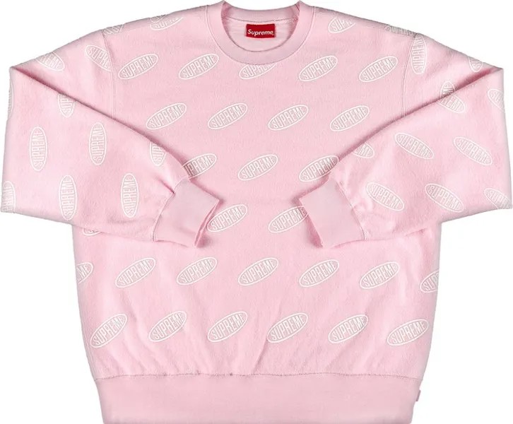 Толстовка Supreme Liner Crewneck 'Light Pink', розовый