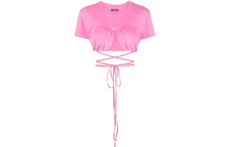 Футболка женская розовая Jacquemus