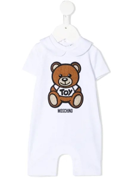 Moschino Kids ромпер с вышивкой Teddy Bear