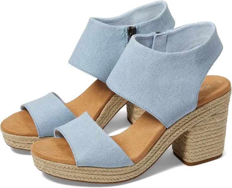 Босоножки Majorca Platform TOMS, цвет Pastel Blue