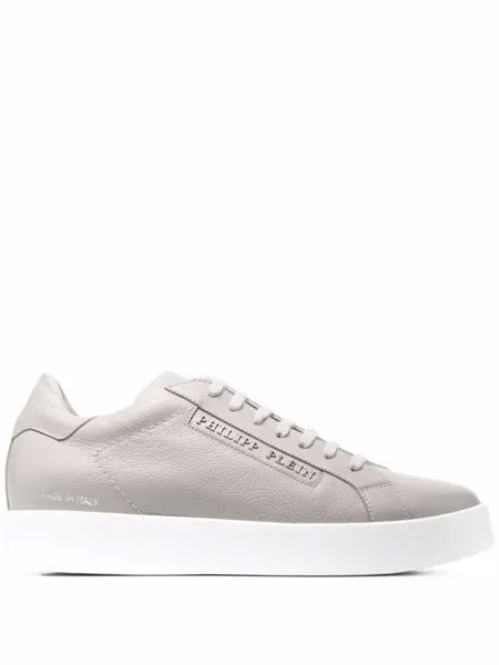 Philipp Plein кеды с логотипом, серый