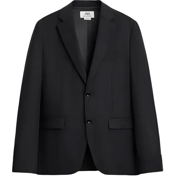 Деловой костюм мужской черный Zara, черный