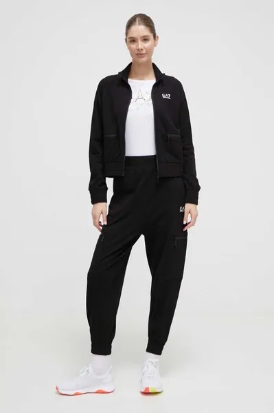 Спортивный костюм EA7 Emporio Armani, черный