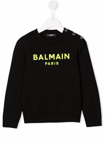 Balmain Kids толстовка с логотипом