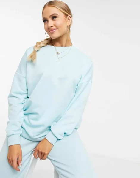 Бледно-синий свитшот от комплекта ASOS DESIGN-Зеленый