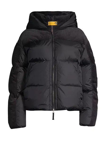Пуховик с зеркальным капюшоном Parajumpers, цвет pencil