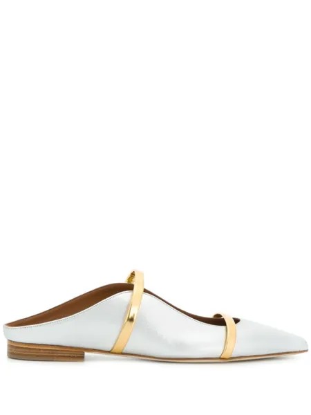 Malone Souliers балетки Maureene с заостренным носком, металлик