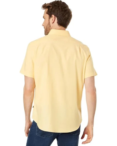 Рубашка Nautica Short Sleeve Oxford Shirt, цвет Light Mimosa