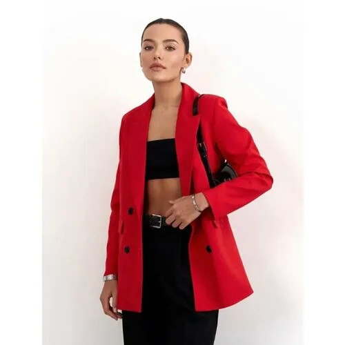 Пиджак , размер 48, бордовый, красный