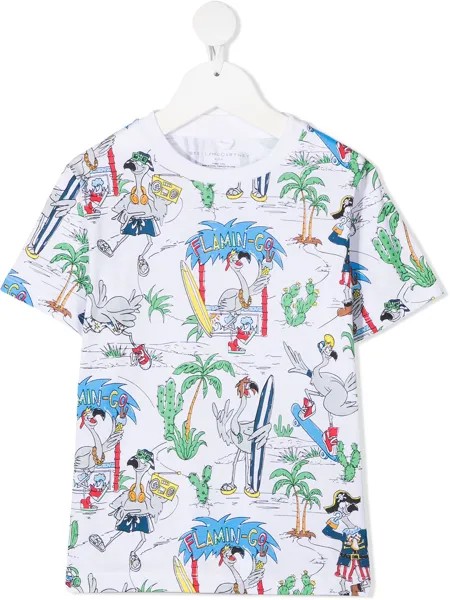 Stella McCartney Kids футболка Flamingo Land