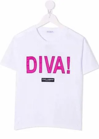 Dolce & Gabbana Kids толстовка Diva с вышивкой