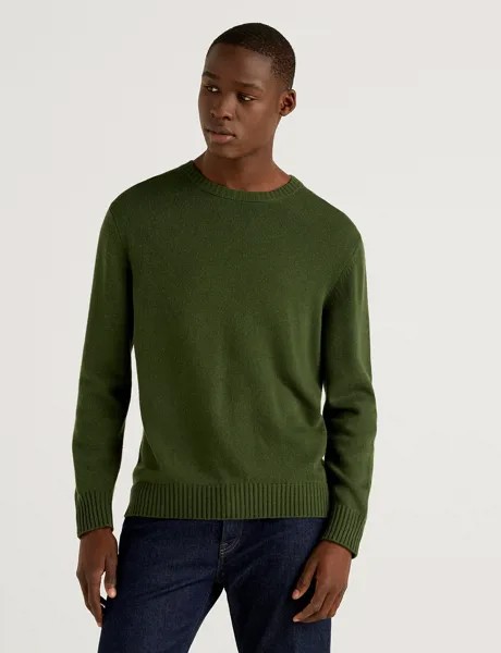Джемпер мужской United Colors of Benetton 21A_1235U1N67 зеленый L