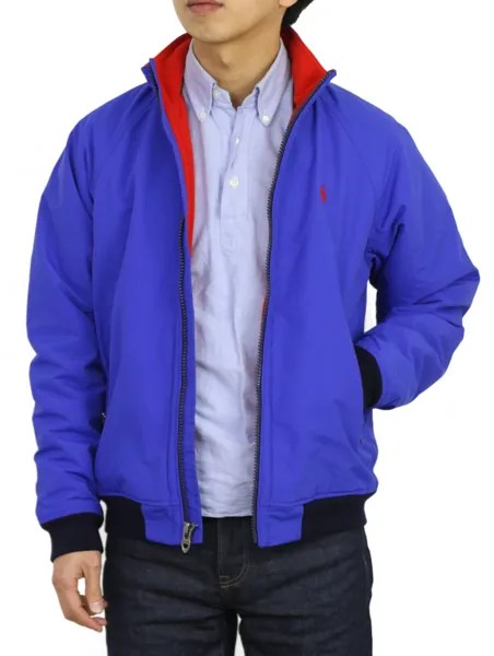 Нейлоновая куртка Polo Ralph Lauren с флисовой подкладкой — королевский цвет с красным
