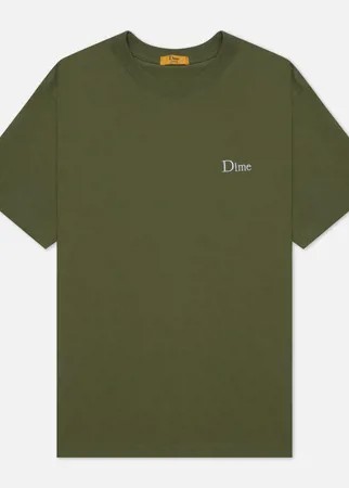 Мужская футболка Dime Dime Classic Small Logo, цвет оливковый, размер S