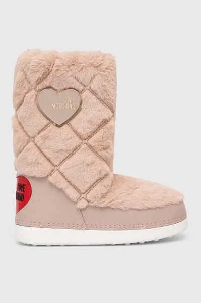 Зимние ботинки SKIBOOT20 Love Moschino, бежевый