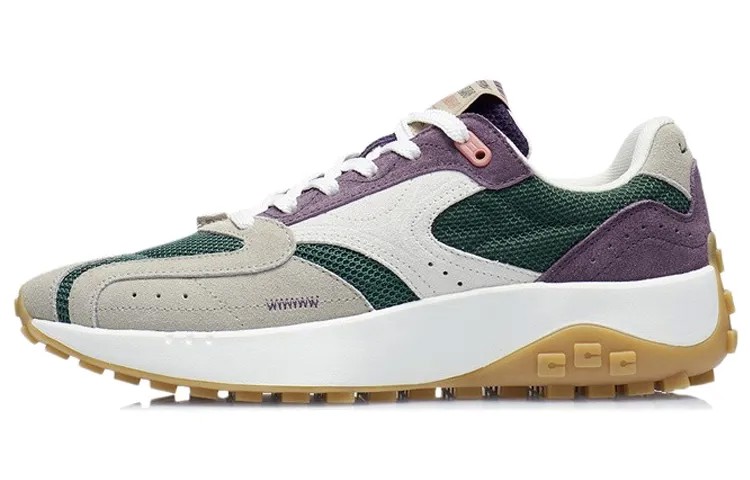 LINING CF Lifestyle Shoes Men Low-top Grey/mountain View Green