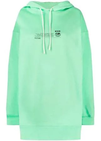 MSGM худи с графичным принтом и кулиской