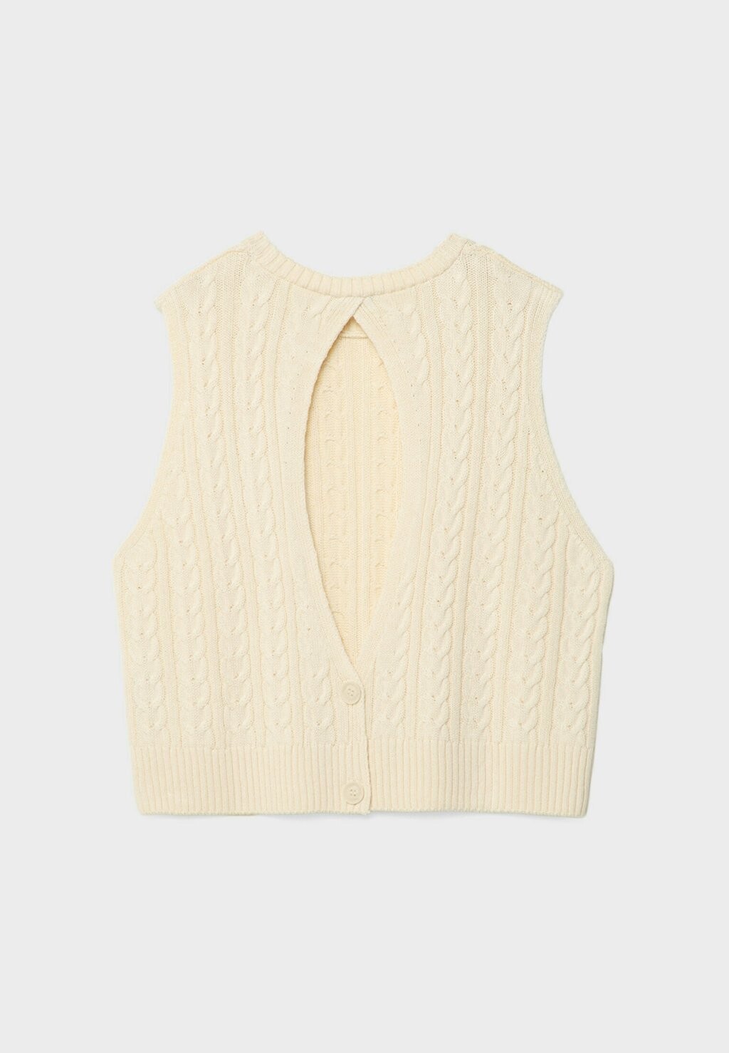Джемпер OPEN BACK Stradivarius, цвет Mottled Beige