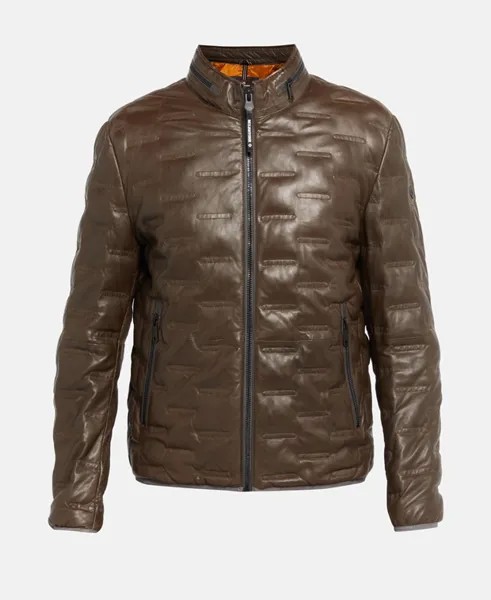 Кожаный пиджак Milestone, коричневый