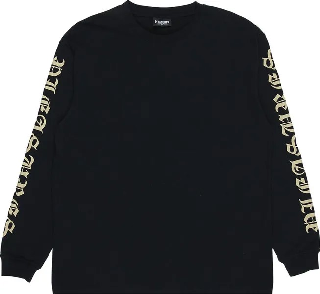 Лонгслив Pleasures Old E Heavyweight Long-Sleeve 'Black', черный