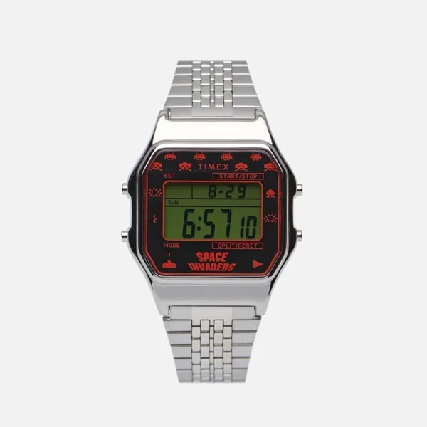 Наручные часы Timex x Space Invaders T80 серебряный, Размер ONE SIZE