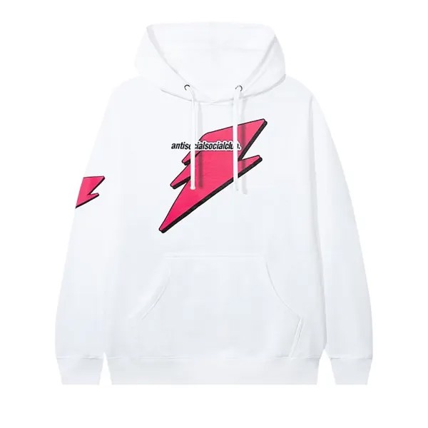 Худи Anti Social Social Club Careless Hoodie 'White/Pink', белый