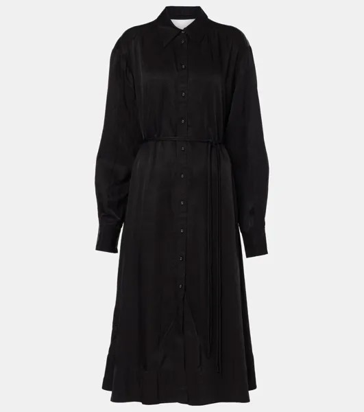 Платье-рубашка из хлопка White Label Nelson Proenza Schouler, черный