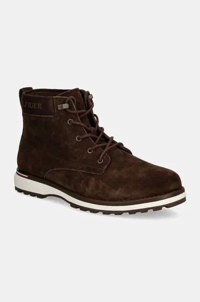 КОРПОРАТИВНЫЕ OUTDOOR SUEDE BOOT замшевые туфли Tommy Hilfiger, коричневый