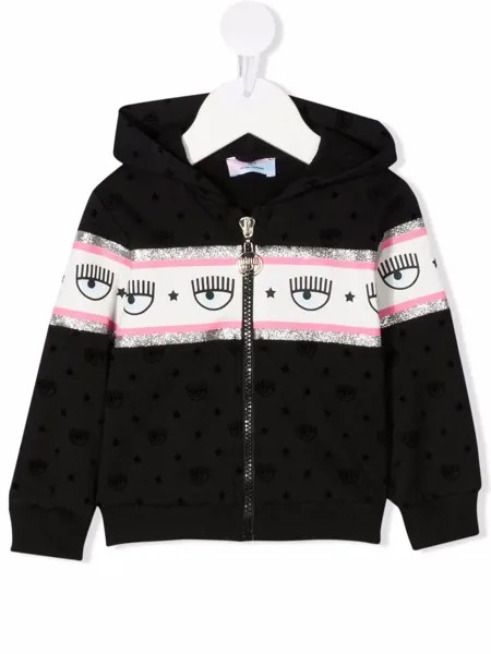 Chiara Ferragni Kids худи на молнии из коллаборации с Chiara Ferragni