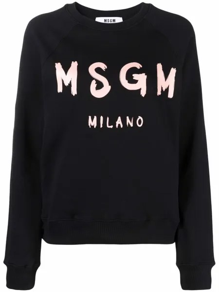 MSGM logo print sweatshirt