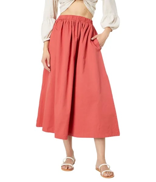 Юбка SUNDRY, Woven Full Skirt with Side Slit