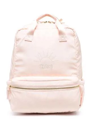 Chloé Kids рюкзак с вышитым логотипом