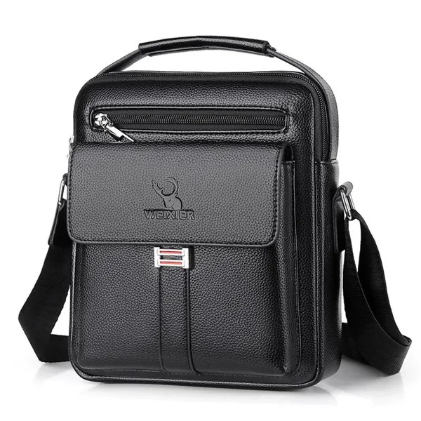 WEIXIER Мужская сумка Crossbody Кожаная сумка на плечо Сумка-мессенджер Сумка для путешествий Сумка-ранец Винтажная сумка-портфель Сумочка для работы Бизнес