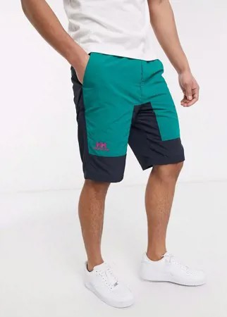Нейлоновые шорты с зелеными вставками Helly Hansen-Зеленый