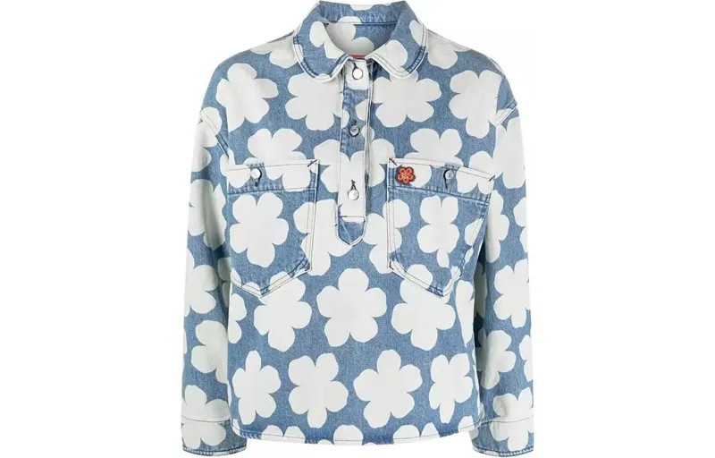 KENZO Женская рубашка, цвет Blue