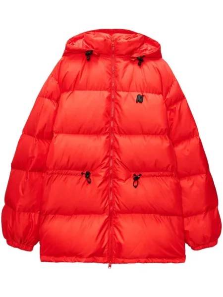 MSGM пуховик на молнии, красный