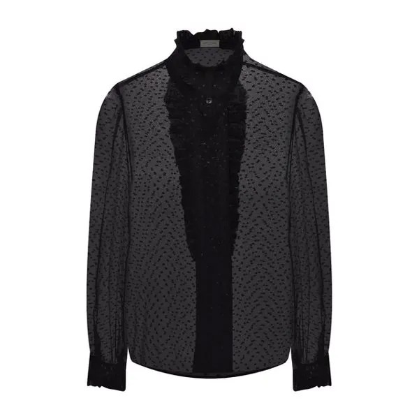 Шелковая блузка Saint Laurent