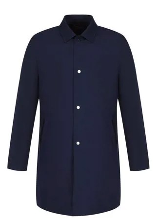 Однобортный плащ прямого кроя Kiton