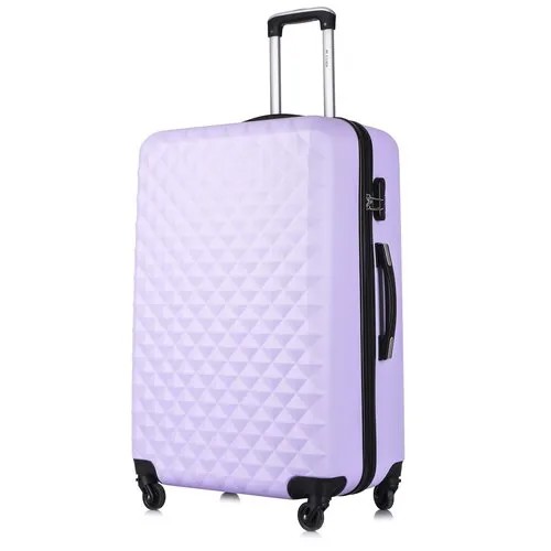 Умный чемодан L'case, 102 л, размер L, фиолетовый