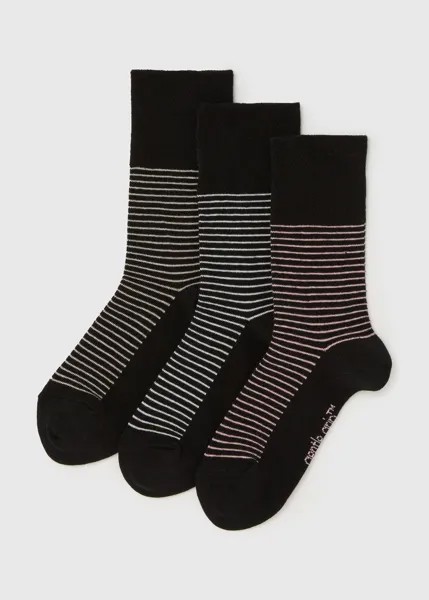 Набор из 3 носков с черными полосками