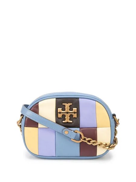 Tory Burch мини-сумка в технике пэчворк с логотипом