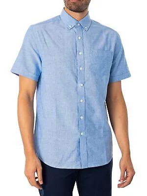 Мужская рубашка с короткими рукавами Farah Drayton, синяя