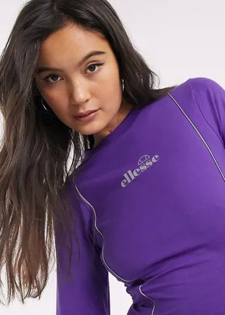 Лонгслив со светоотражающей окантовкой Ellesse-Фиолетовый